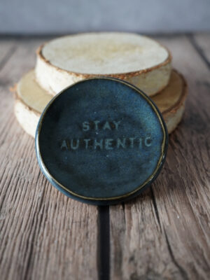 Stay Authentic Trinket Dish