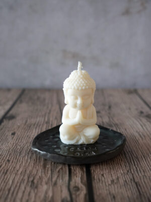 Boeddha kaars met schaaltje