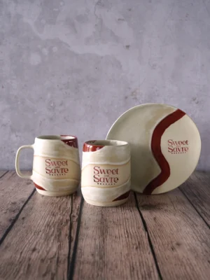 Sweet & Savre Duo Mug & Duo Plate set