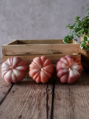 3 Pompoenkaarsjes - Set 3