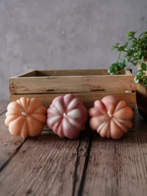 3 Pompoenkaarsjes - Set 4